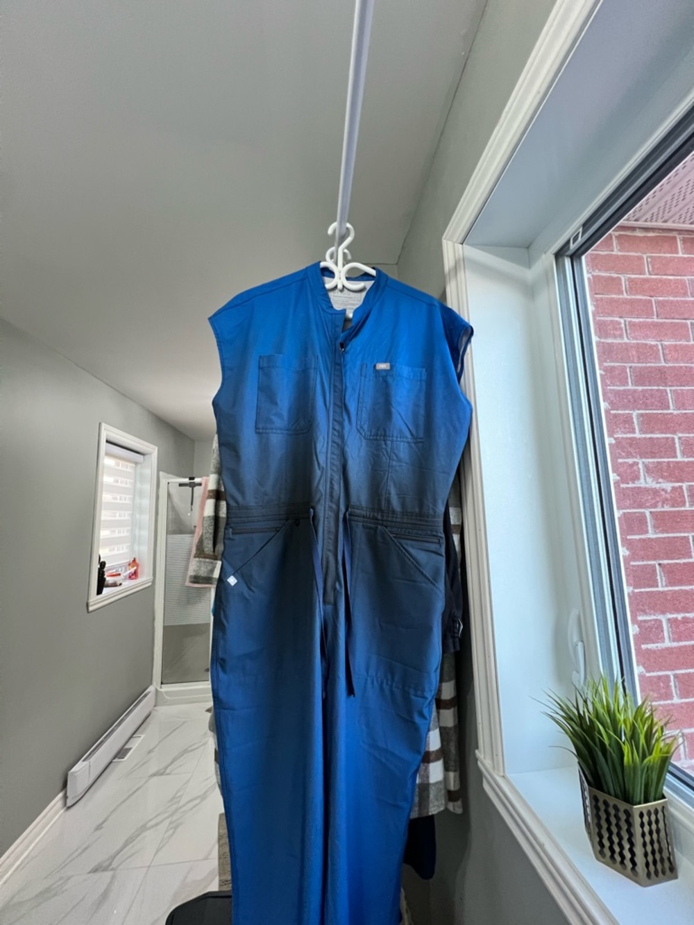 Figs Women's onepiece jumpsuit in Royal Blue Ombré